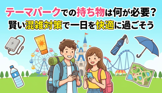 テーマパークでの持ち物は何が必要？賢い混雑対策で一日を快適に過ごそう