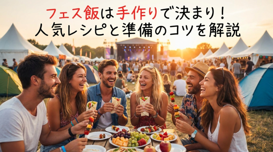 フェス飯は手作りで決まり！人気レシピと準備のコツを解説。