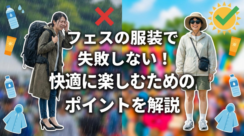 フェスの服装で失敗しない！快適に楽しむためのポイントを解説