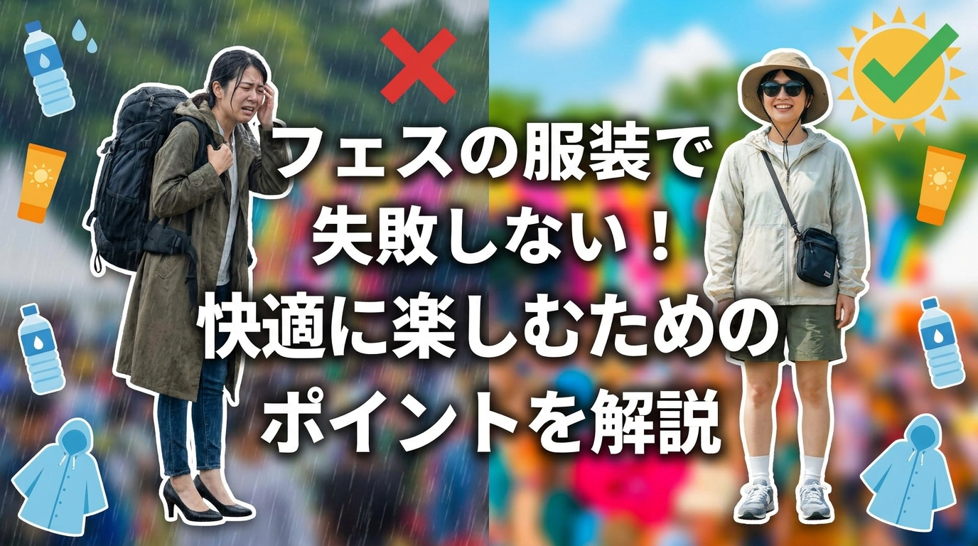 フェスの服装で失敗しない！快適に楽しむためのポイントを解説