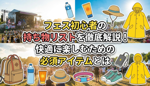 フェス初心者の持ち物リストを徹底解説！快適に楽しむための必須アイテムとは