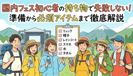 国内フェス初心者の持ち物で失敗しない！準備から必須アイテムまで徹底解説