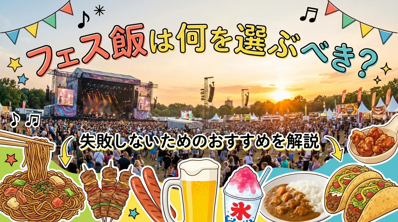 フェス飯は何を選ぶべき？失敗しないためのおすすめを解説