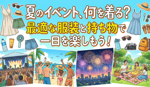 夏のイベント、何を着る？最適な服装と持ち物で一日を楽しもう！