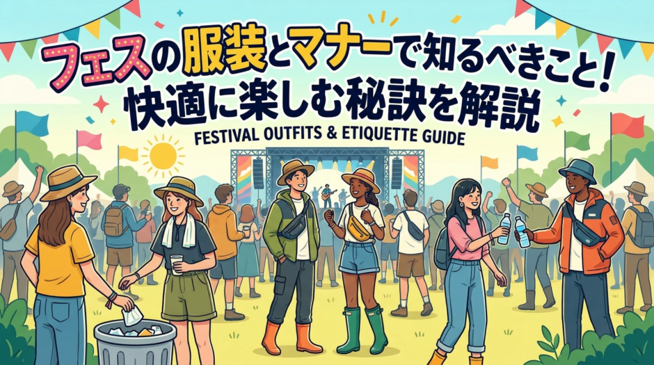 フェスの服装とマナーで知るべきこと！快適に楽しむ秘訣を解説