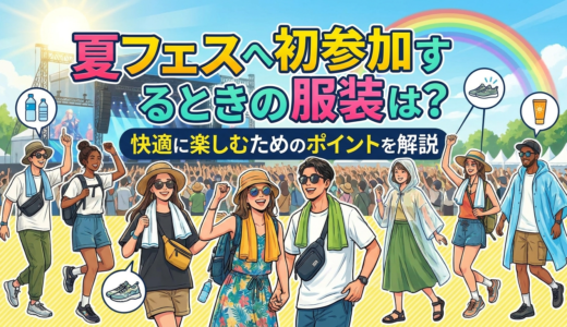 夏フェスへ初参加するときの服装は？快適に楽しむためのポイントを解説