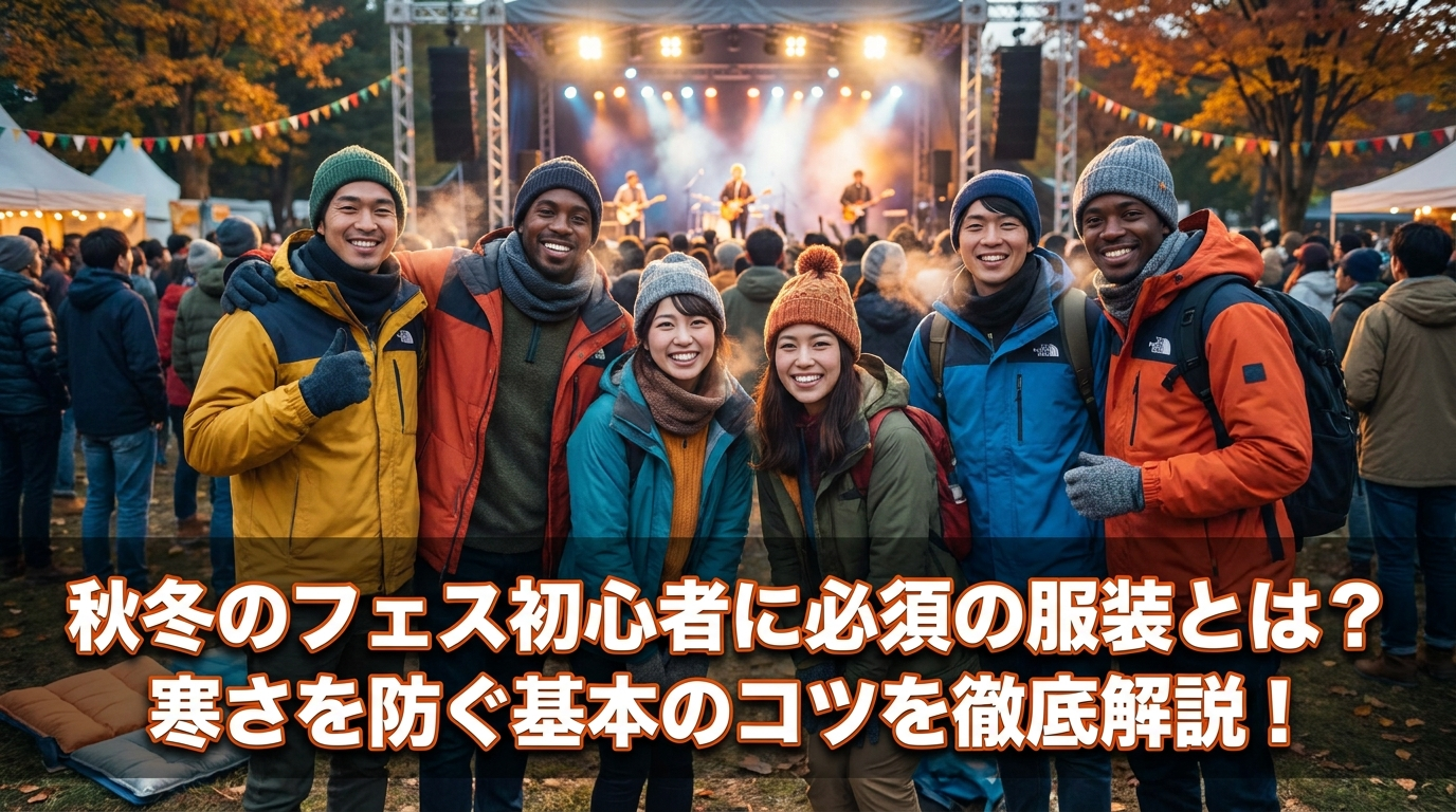 秋冬のフェス初心者に必須の服装とは？寒さを防ぐ基本のコツを徹底解説！