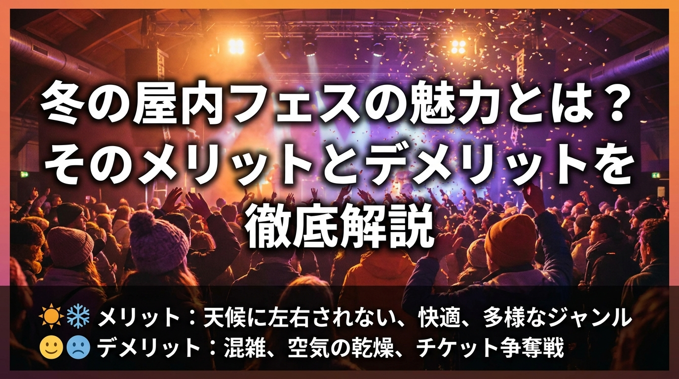 冬の屋内フェスの魅力とは？そのメリットとデメリットを徹底解説